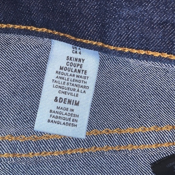 & Denim Skinny Jeans, sz 4 - Picture 4 of 7